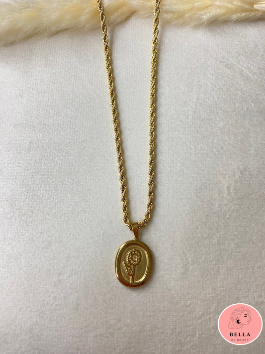 Chunky Rose Necklace