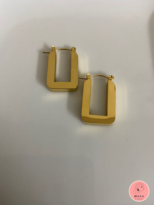 Chunky rectangle Hoops