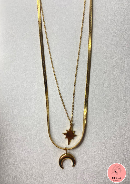 Double Layer Star Necklace