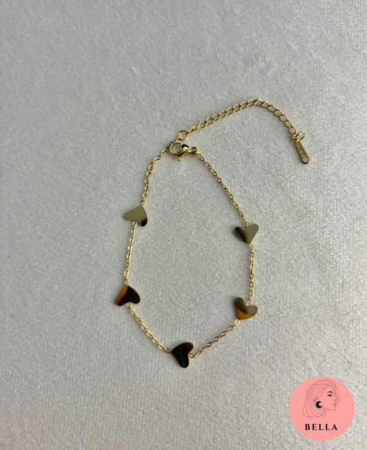 Five Heart Bracelet