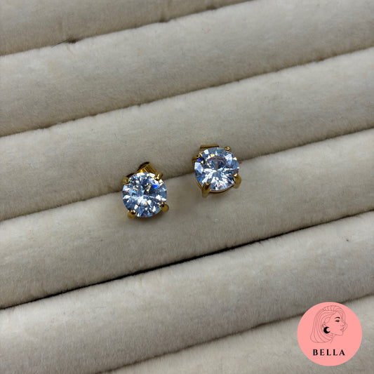 Round Stone Studs