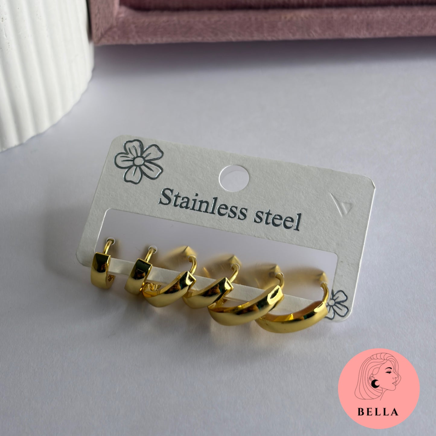 Small Chunky Hoops Set