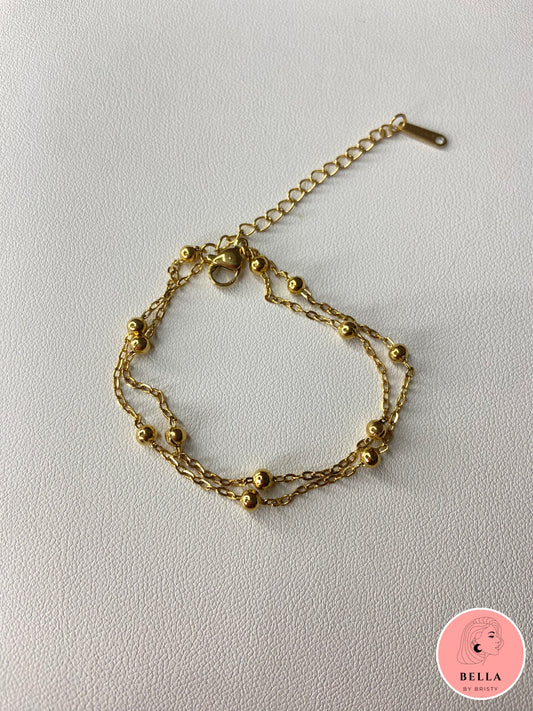 Double Layer Ball Bracelet