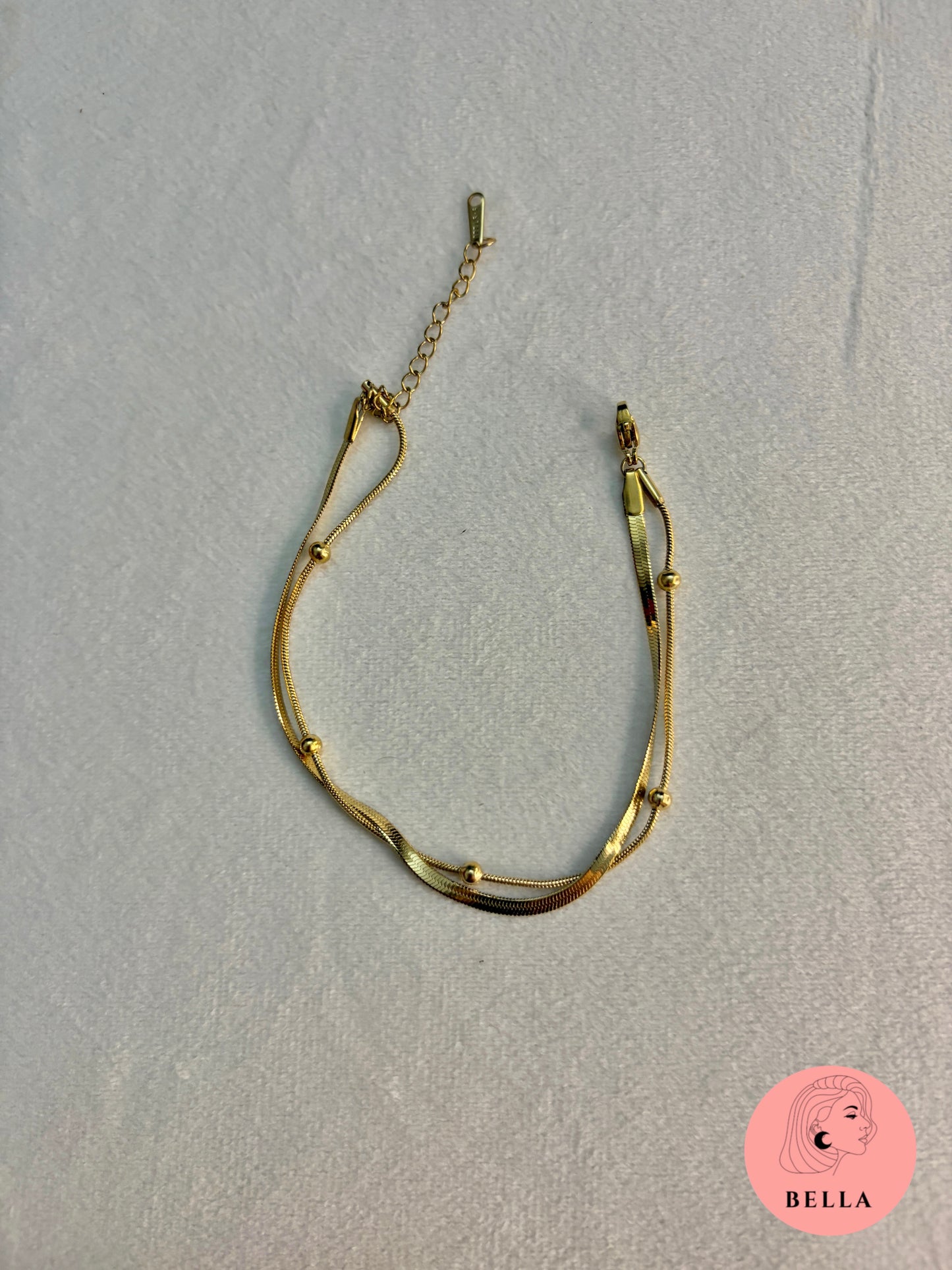 Double Layer Snake Ball Anklet