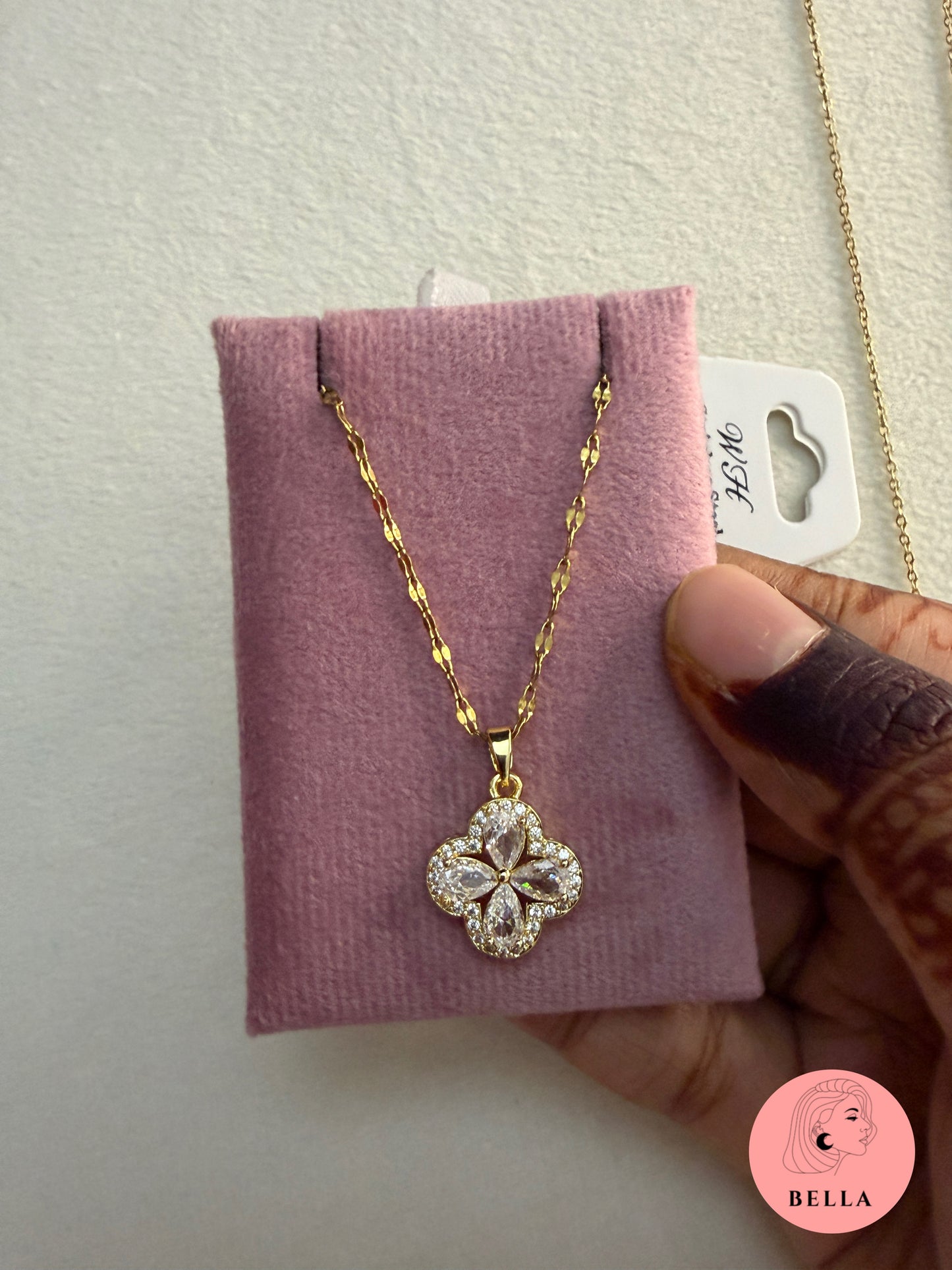 Floral Stone Necklace
