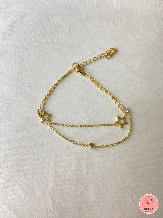 Double Layer Star Bracelet
