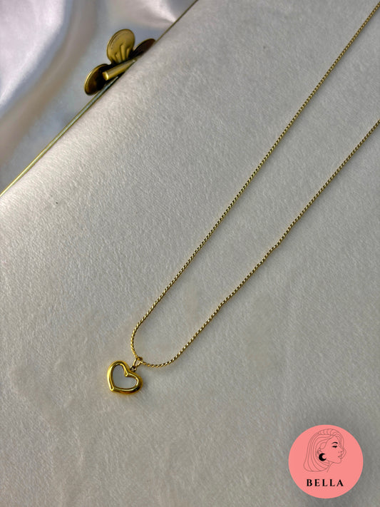 White Heart Necklace